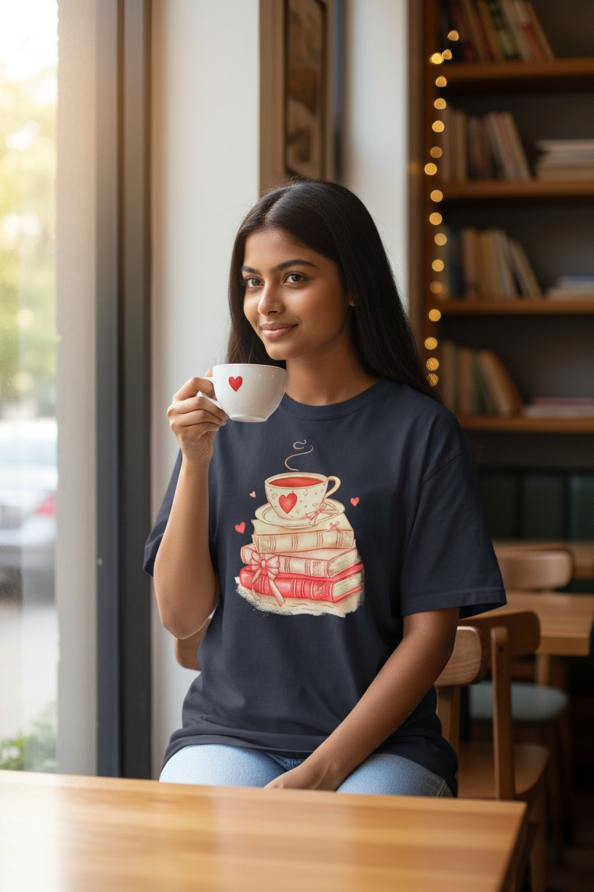 Books Coffee T-Shirt